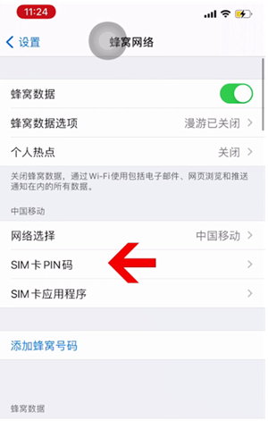 邯郸苹果14维修网分享如何给iPhone14的SIM卡设置密码 