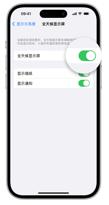 邯郸苹果14维修店分享如何自定义 iPhone 14 Pro 常亮显示屏 