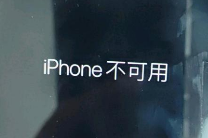 邯郸苹果服务网点分享锁屏界面显示“iPhone 不可用”如何解决 